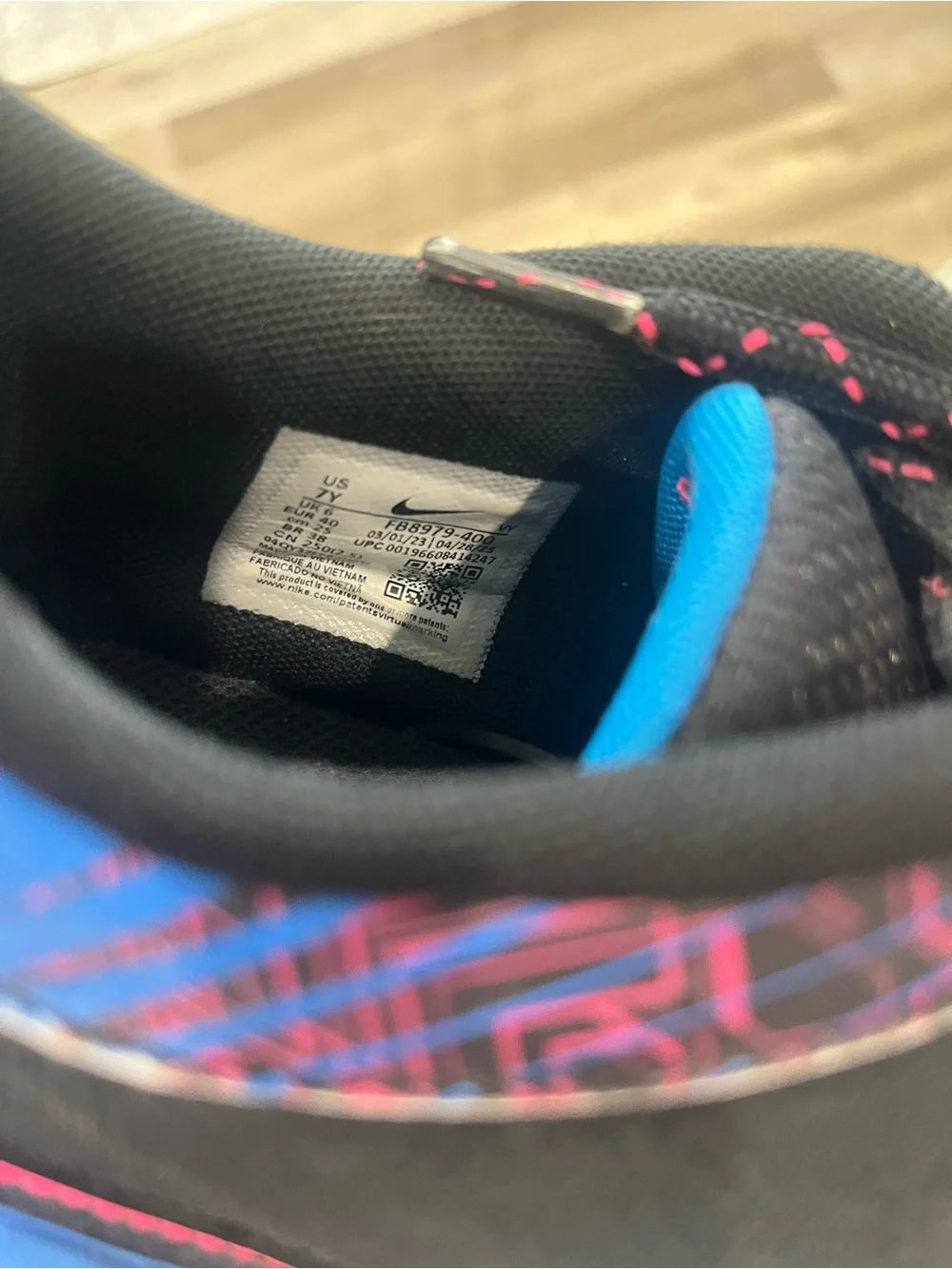 Nike Zoom Freak 5 Baskerball Shoes Black, Blue & Pink Athletic Sneakers